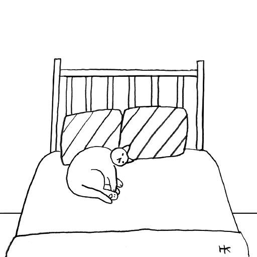 草原を駆けまわるもぐと、のんびりねこちゃん。