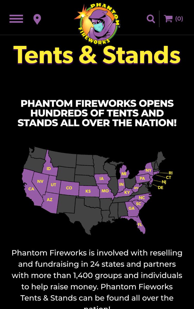 Phantom is the biggest retailer in Connecticut, with a large presence nationwide. On the east coast your pretty much a click away from a 3 for 1 "expensive" firework deal