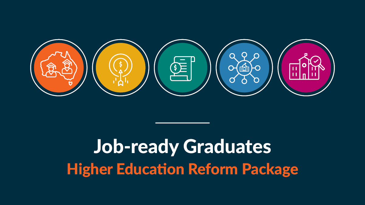 AusGovEducation's tweet image. Changes to the #HigherEd sector will help Australia to address future economic challenges &amp;amp; deliver job-ready graduates in priority sectors such as education, agriculture, science and health.
dese.gov.au/job-ready #jobreadygraduates