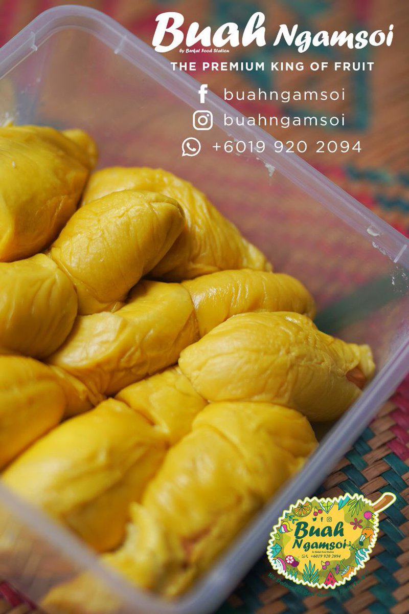FoodViralMY's tweet photo. SIAPA PEMINAT TEGAR DURIAN?🙋🏻‍♂️

@buahngamsoi ada 3 SET Durian BERBALOI untuk u guys! 

Hadiahkan sempena #FathersDay pun NGAM jugak

1-Set BUDGET💰
2-Set PREMIUM🔘
3-Set GOLD✨

Beli 1 Set, dapat 5 FREE GIFT!🤩

Area KL- Selangor

Klik link ni untuk order👇🏻
https://t.co/AYRNeHnIbu https://t.co/saQiQETR5C