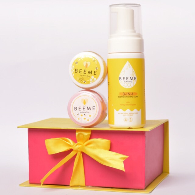 FentyKadim's tweet photo. Saya menjual Paket Lengkap Beeme BY MAMA SHEY (Balm, Sunscreen, Natural soap 3 in 1) seharga Rp220.000. Dapatkan produk ini hanya di Shopee! https://t.co/ajU35Yx5ak #ShopeeID https://t.co/rEdsdUFFwv