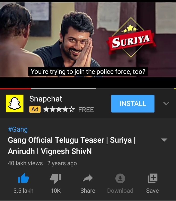 comrade3gopi's tweet photo. This Pics Speaks @Suriya_offl na Range In AP 
#TSKTeaser 3.5L Likes 🤫
#WhistleTeaser 2.9L Likes 🖕
#SooraraiPottru https://t.co/Ht4GYSPSVR