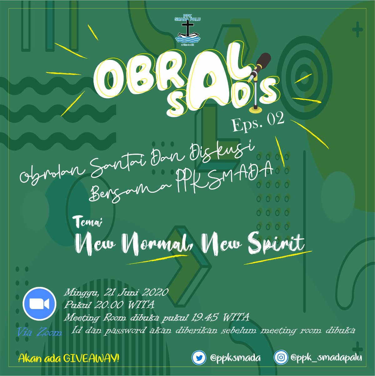 Shalom, apa kabar? Bagaimana karantina nya? pasti kalian masih bete dan bosan kan menjalani karantina. Nah "Obral Sadis" Akan di adakan lagi loh, hayuk join dan saling sharing di dalam obrolan online. Jadi tunggu apa lagi kuy ikut gabung. See u on Sunday guyss, Gbu😇😇