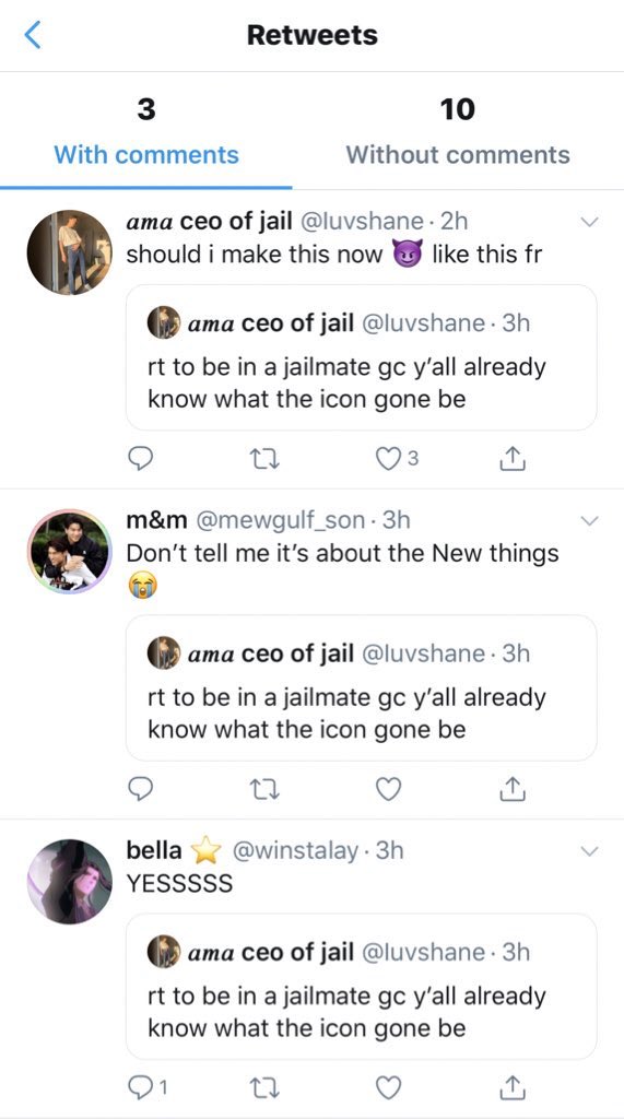 “i deleted only bc being in drama isn’t my thing” “i’m leave him alone for good.” yES? what were you saying again?“wait till yall see the gc one” are there anymore edits, ama? here you are proudly claiming that1. cyber bullying is a trend2. and you started it all