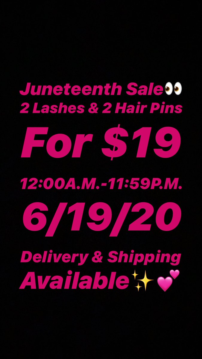 50ShadesOfMinks's tweet photo. Shop Now Ladies💕✨ 2 Lashes & 2 Hair Pins For $19‼️ Shipping & Delivery Available📍📦 Cash App, Zelle & PayPal Accepted🤑 All Lashes Are Fully Stocked‼️ #BlackLivesMatter #JUNETEENTHSALE #50ShadesOfMinks #HairPins #HighQualityMinks https://t.co/nxXTFU7iiH