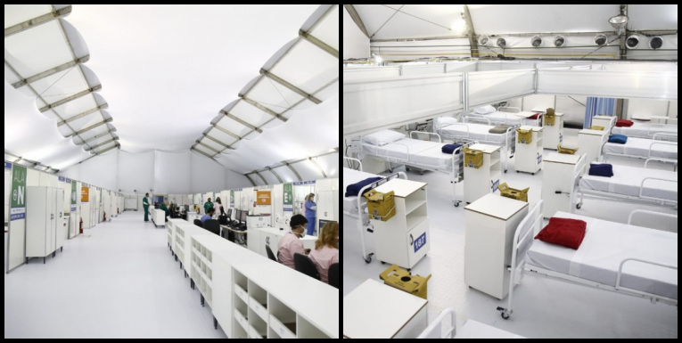 tgoncalense's tweet photo. Com estrutura prevista para 200 leitos, hospital de campanha de São Gonçalo é aberto apenas com 40. 
https://t.co/z3yC0wydq1 https://t.co/IeEB3T6xBh