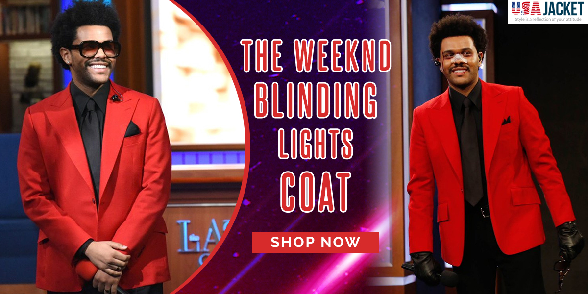 Blinding Lights The Weeknd Red Blazer - Blinding Lights The Weeknd Red  Blazer