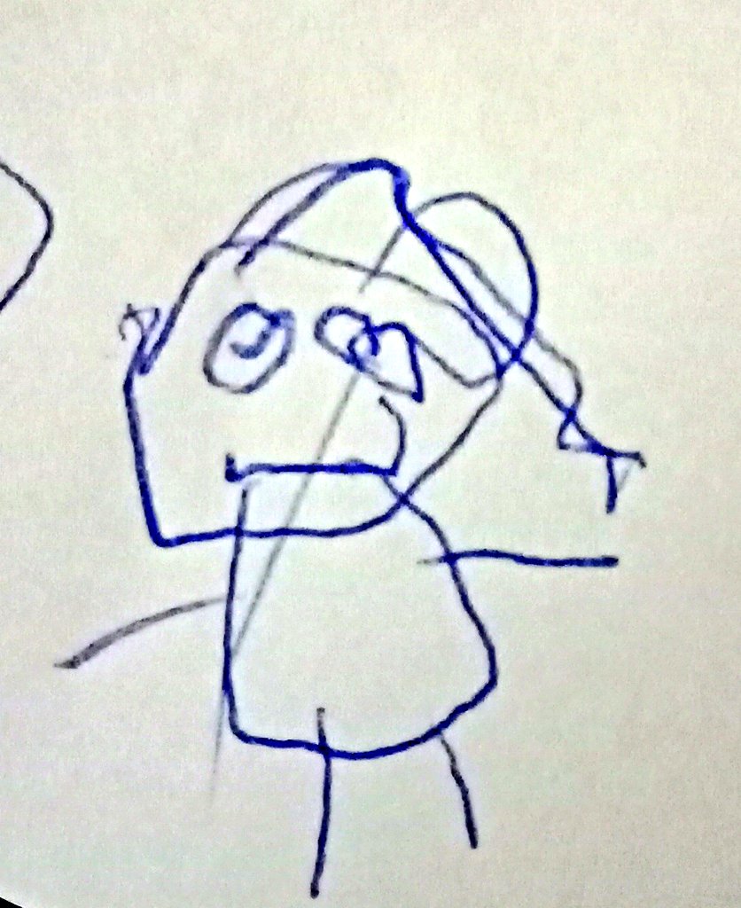 ismat_farjana's tweet image. My 4yrs old Princess drew me! #doodle #drawing #Codermom #ProudMom