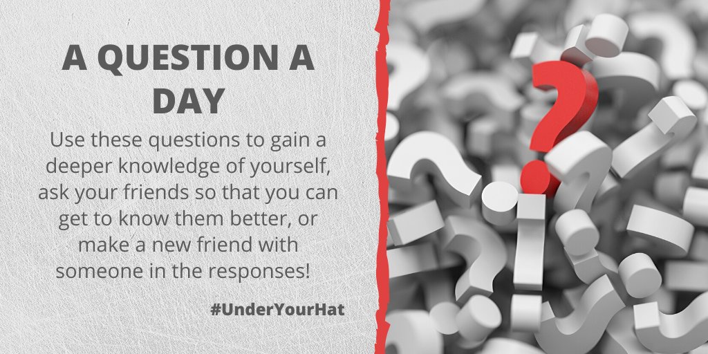 LoriSchmidt's tweet photo. Seems appropriate to end this week's worth of #UnderYourHat questions with this: What would you say is the weirdest thing to ever happen to you? https://t.co/hoiDhw1rNO