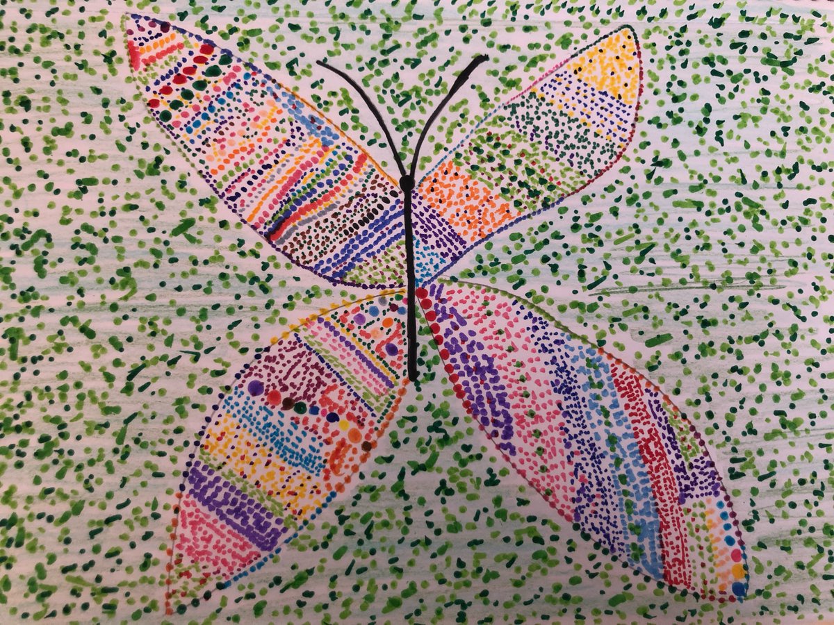 BSB_KS1's tweet photo. Pointillism art inspired by the artist George Seurat @BSB_KS1 @britishschoolro #pointillism #creative #art https://t.co/If5ijkWNj8
