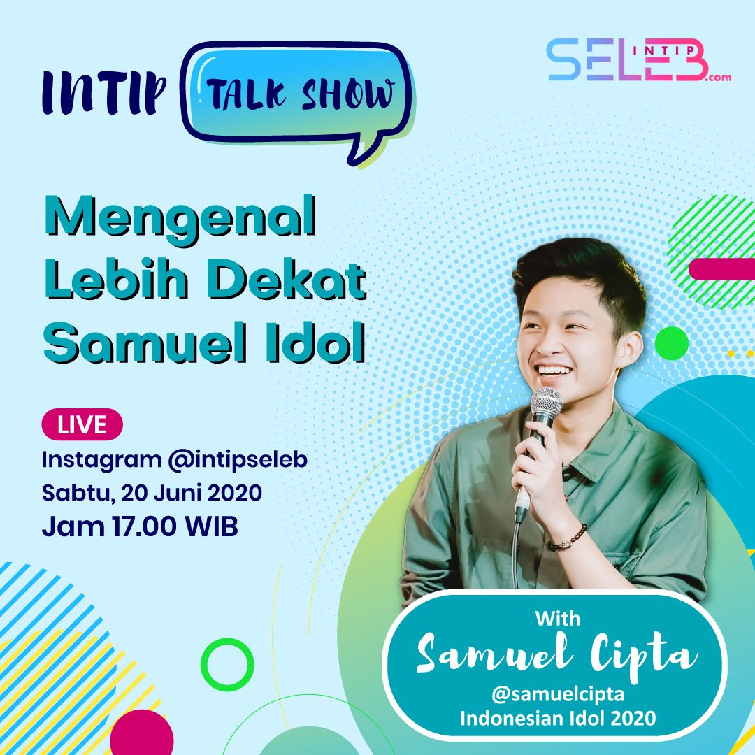 intipseleb's tweet image. Halo teman-teman IntipSeleb! Karena mempertimbangkan waktu yang lebih tepat, agar teman-teman semua bisa nonton LIVE Samuel saat hari libur. Jadi, Intip Talk Show bersama Samuel Cipta kami reschedule jadi &quot;Besok, Sabtu 20 Juni 2020, Jam 17.00 WIB&quot;. 
#IntipTalkShow #SamuelCipta