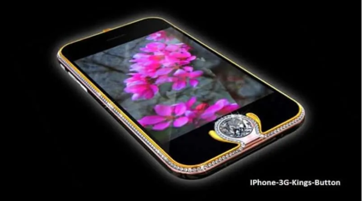 5. iPhone 3G Kings Button – $2.5 MillionThe fifth most expensive phone in the world is the iPhone 3G Kings Button, coming in at a whopping $2.5 million.The phone was designed by Austrian designer, Peter Alisson, and is made up of, 18-karat yellow, white and rose gold.
