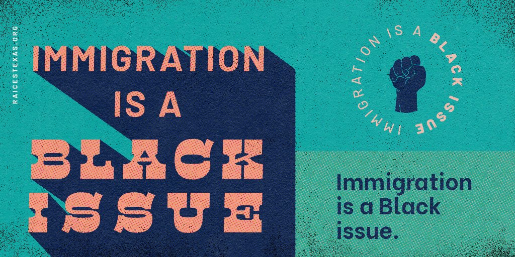 Did you know… That there are 4.3+ million Black immigrants in the U.S.? Black immigrants make up only 7.2% of the non-citizen population in the U.S., but make up 20.3% of immigrants facing deportation?Immigration is a Black issue.  #Juneteenth    #DontLookAway