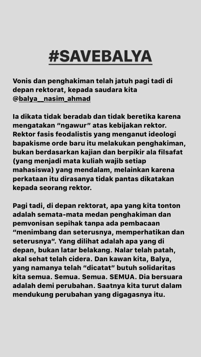 najib_aranku's tweet photo. #SAVEBALYA
#IAINPKYfasis
#IAINPKYfeodalistis https://t.co/FL85FHnktI