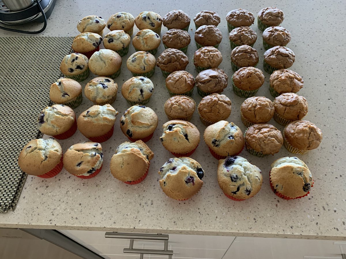 CathyGobbart's tweet photo. #oopsididitagain #muffins #blueberry #applecinnamon #lovecooking #2missing #wonderwheretheywent 😍🤔😂 https://t.co/spgjvB9254