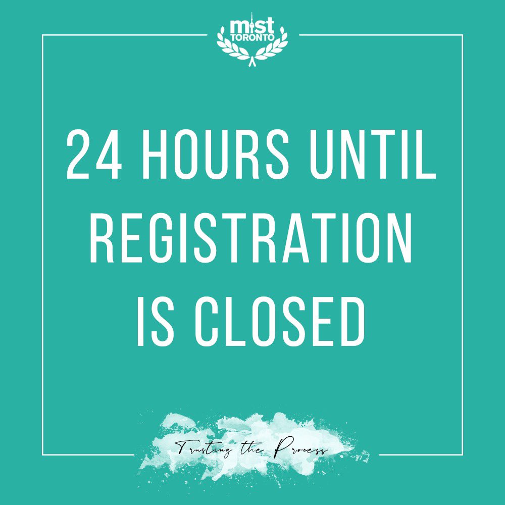 Registration closes TODAY @ 11:59 PM! Sign up if you haven’t already! You don't want to miss this!! ✨ #MIST2020