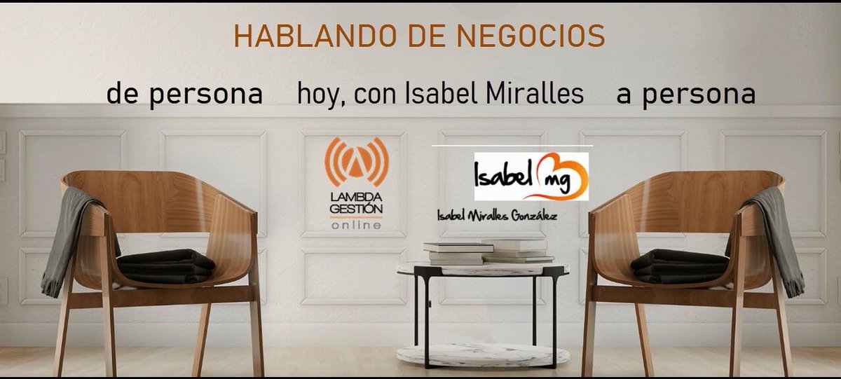 lambdagestion's tweet photo. Hoy, hablando de negocios de persona a persona, hablamos de metagestión con Isabel Miralles.

https://t.co/xYqtqiVVh1 https://t.co/45XrDZFrZr
