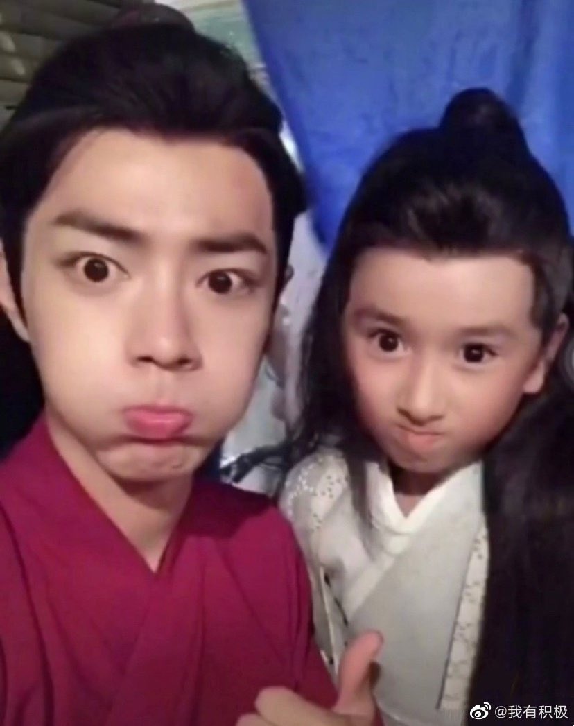 大人魏嬰と子供羨羨 🐰🐰 #陳情令 #魔道祖師 #肖战 #肖戦 #シャオ