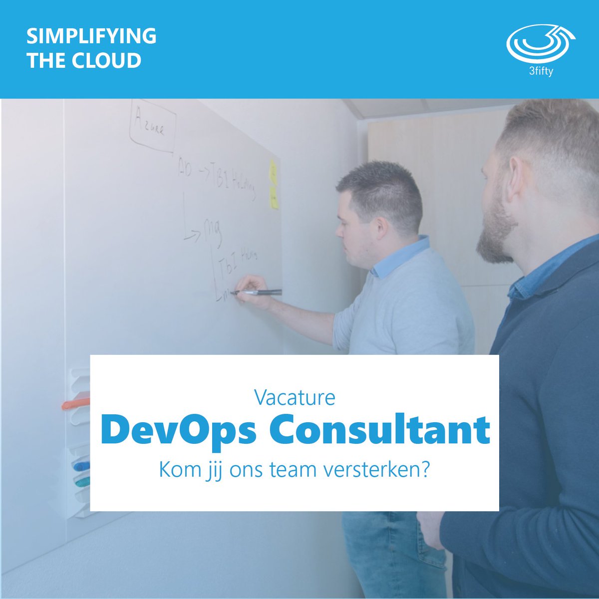 3fiftyBV's tweet image. VACATURE || 3fifty zoekt versterking in het DevOps-team. Je werkt aan leuke DevOps projecten bij toonaangevende organisaties in een informeel en gezellig team. Bekijk de vacature en solliciteer: 
ow.ly/v33V50A99L1

#ITvacature #Devopsconsultant