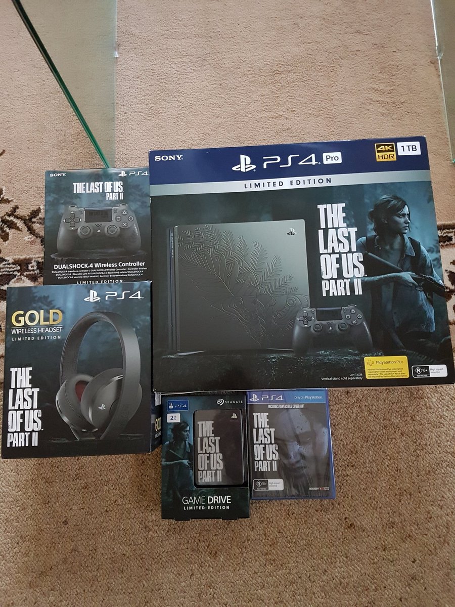 iDanPrakash's tweet photo. So god damn thrilled to have picked this up!!! The last limited editon @PlayStation 4 ever to be released โค Thank you @EBGamesAus @PlayStationAU #THELASTOFUSPARTII #LastOfUsPart2 #LOUP2 #TLOU2 #Playstation #Playstation4 #PS4 #TheLastOfUs #TheLastOfUsPart2 #Playstation4Pro https://t.co/ExHmqqsl9n