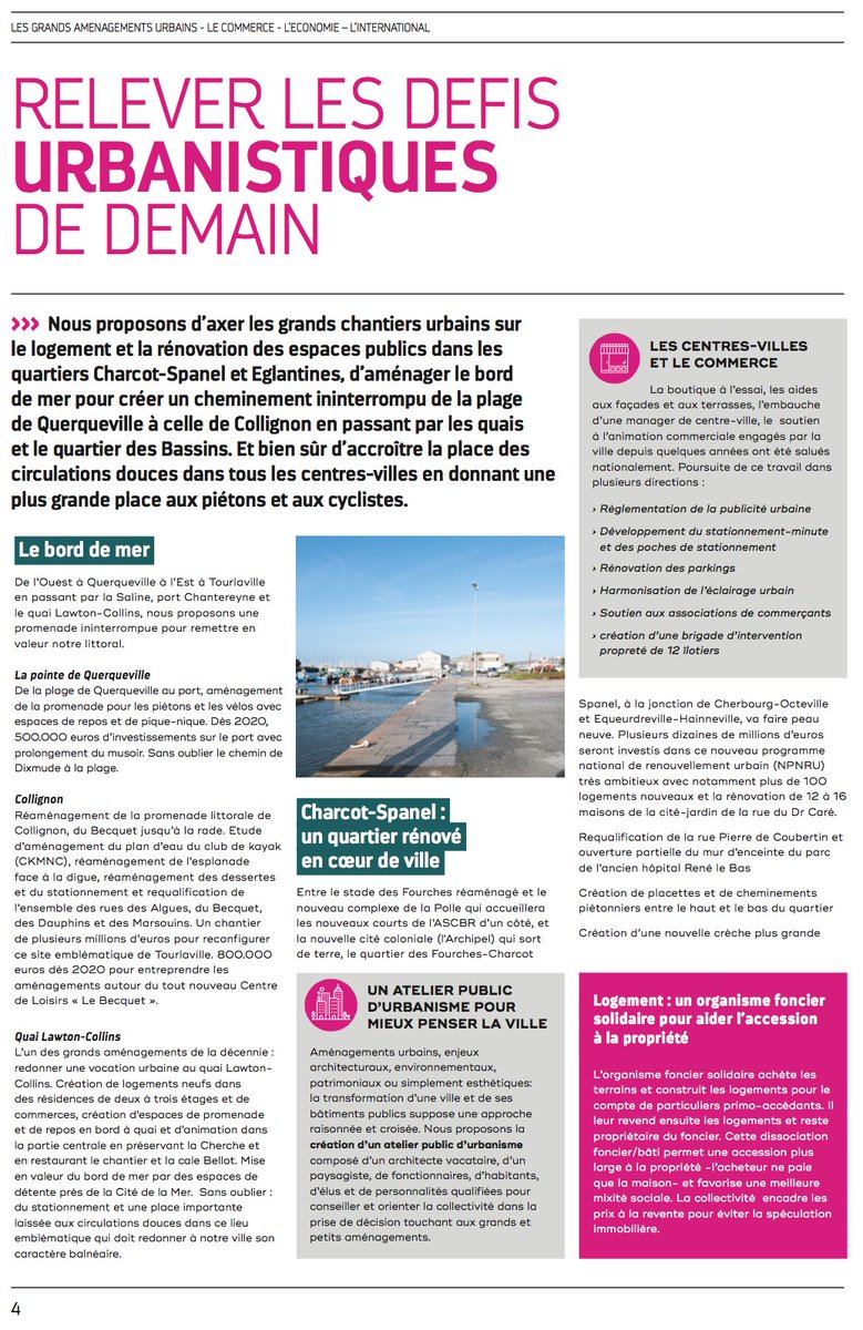 LaVilleEnsemble's tweet photo. 👉🏻Bord de mer, quais, centres-villes, plateaux piétonniers, logements...
✅Retrouvez notre #projet pour relever les défis urbanistiques de demain.
#AvecBenoit @ArriveBenoit #CherbourgEnCotentin #Municipales2020 https://t.co/qvp5wdAseZ