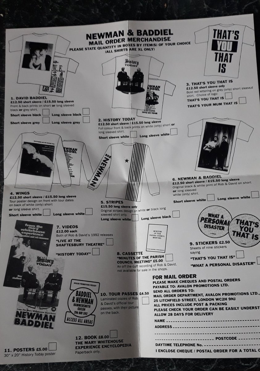 daveprince37's tweet photo. I must say, that I love finding mail order merchandise forms in with old VHS tapes.
#ThatsYouThatIs https://t.co/Cas4IJuYd3