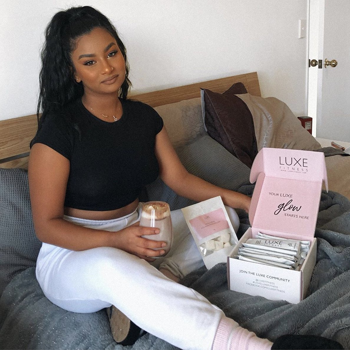 teststatuser's tweet image. "I’ve been loving adding the @luxefitness collagen hot chocolate &amp;amp; vanilla bean marshmallows into my daily routine! Collagen is so amazing for promoting healthy hair, skin &amp;amp; nails" @nikitachaithoo 🔥🔥