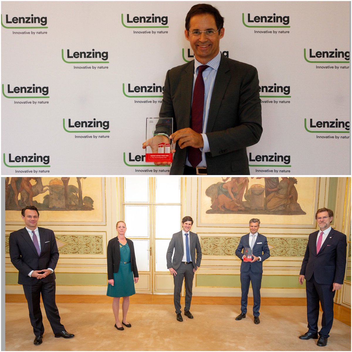 wiener_boerse's tweet photo. #Countdown
#WienerBörsePreis 2020 – die 2. Plätze:
🥈 ATX-Preis: @wienerberger
🥈 Mid Cap-Preis: @UBMdevelopment
🥈 Nachhaltigkeits-Preis: @TA_Group &amp; @LenzingAG
🥈 Journalisten-Preis: @flughafen_wien
Congratulations 👏👏👏
Die Spannung steigt – stay tuned für die 1. Plätze https://t.co/Pc9H4Ua2J9