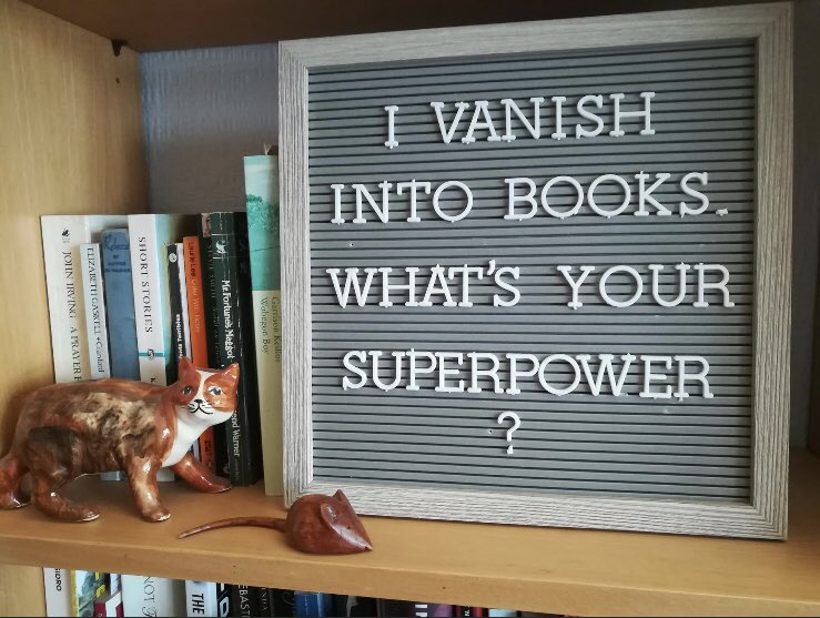 This is usually on the counter within the library, currently it’s living with one of our volunteers. #LibrariesFromHome