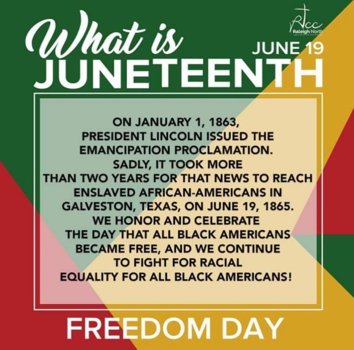 dentrake's tweet image. Know the reason for the celebration.. the fight for equality and equity continues. #JuneteenthDay