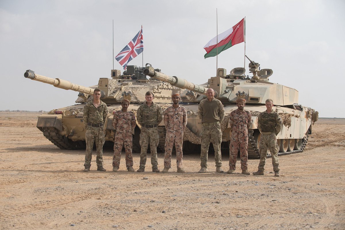 Should/Could the  @BritishArmy have a joint Challenger 2 Regiment with the Royal Army of Oman? The  @bundeswehrInfo and  @ArmedForcesNLD have a joint   #Leopard2 regiment based in Hohne.  https://twitter.com/DefenceHQ/status/1273939442554806273