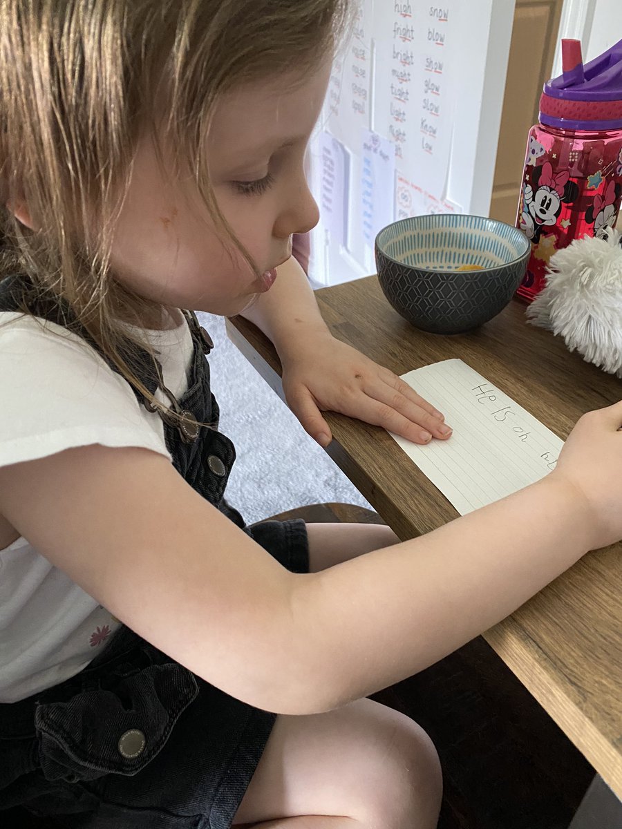 JessGoughESFA's tweet photo. @GosfordPrimary and Freya has loved her ‘Rosie lessons’ this week - really enjoying writing with her! Rosie is a life saver some days....!!!! #homelearning #readwriteinc https://t.co/JIMJwWI1U6