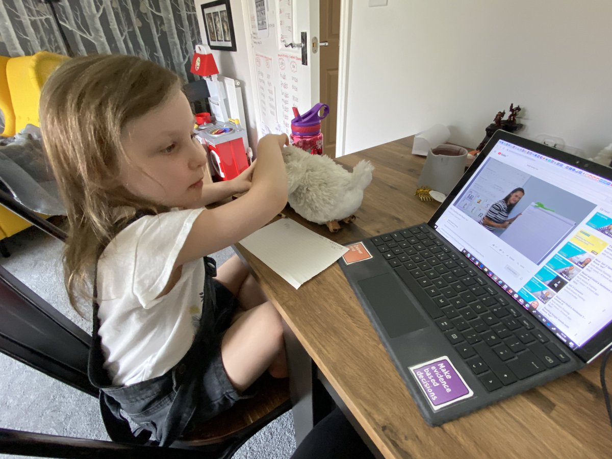 JessGoughESFA's tweet photo. @GosfordPrimary and Freya has loved her ‘Rosie lessons’ this week - really enjoying writing with her! Rosie is a life saver some days....!!!! #homelearning #readwriteinc https://t.co/JIMJwWI1U6