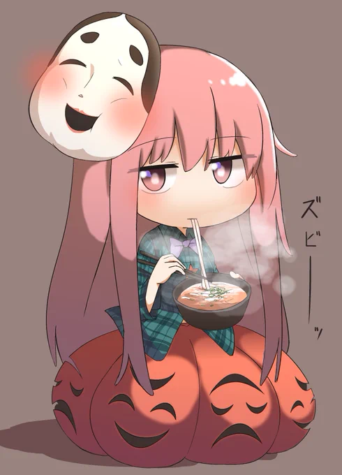 めっちゃ美味しそうにうどんを食べるこころちゃん 
