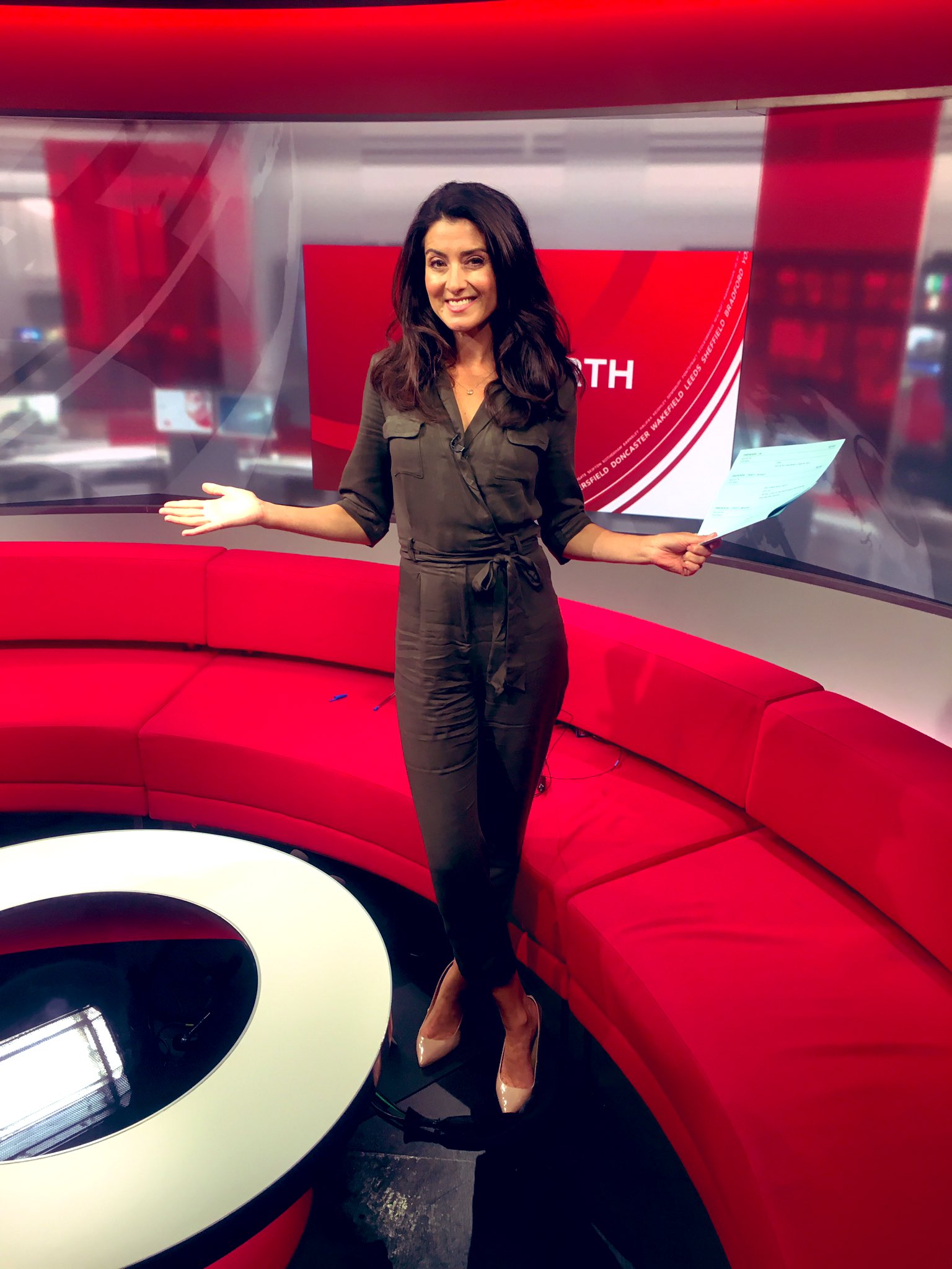 Amy Garcia Is A Jumpsuit Acceptable News Reading Attire clooknorth Amy Garcia Is A Jumpsuit Acceptable News Reading Attire clooknorth