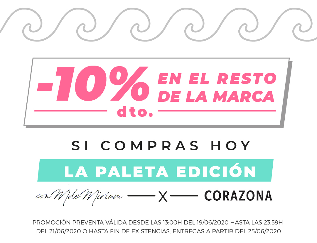 Días viéndola y por fin está aquí. Corazona x ConMdeMiriam ❤ Añadela hoy en tu pedido y tendras un -10% en el resto de la marca- mailchi.mp/canariasmakeup…