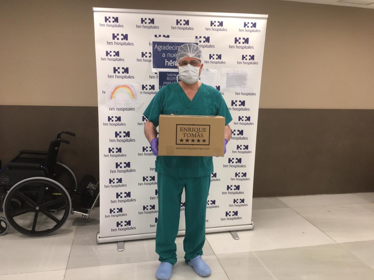HMHospitalesCA's tweet photo. 💙 #AVUIESELDIADE | Avui, a @HMHOSPITALES és el Dia de @DeEnriqueTomas perquè ens van fer arribar productes de xarcuteria al nostre equip per fer la lluita una mica més lleugera.
Moltes gràcies per la vostra ajuda!
#HMDelfos #HMSantJordi #HMNens
@HospitaldeNens https://t.co/vftLtXmW6G