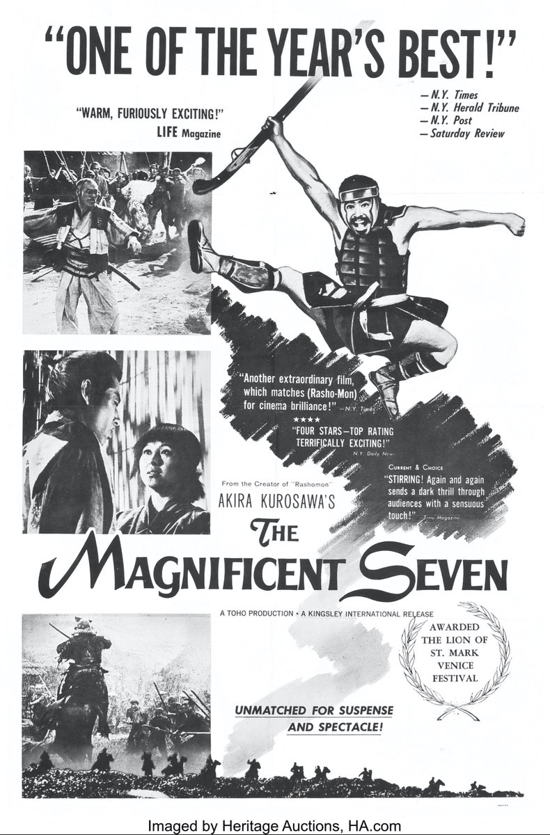 This film greatly influenced people of the world who make films.In the US it was remade as 'The Seven in the Wilderness' (1960) and as 'Magnificent Seven' (2016).It is also said that this movie inspired George Lucas to create a sci-fi epic, which led to 'Star Wars' series.5/5