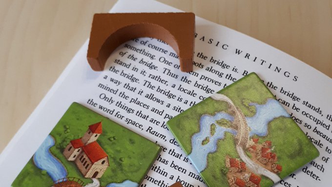 CulturalWriter's tweet photo. Did you know that the classic tabletop #boardgame #Carcassonne allows us to think more clearly about the ideas Heidegger expressed in his philosophical essay 'Building Dwelling Thinking'?
Read my new article to find out how:
https://t.co/QNSFBVFP5T
#NerdFriday #BGG https://t.co/NiLbgyJ7fb