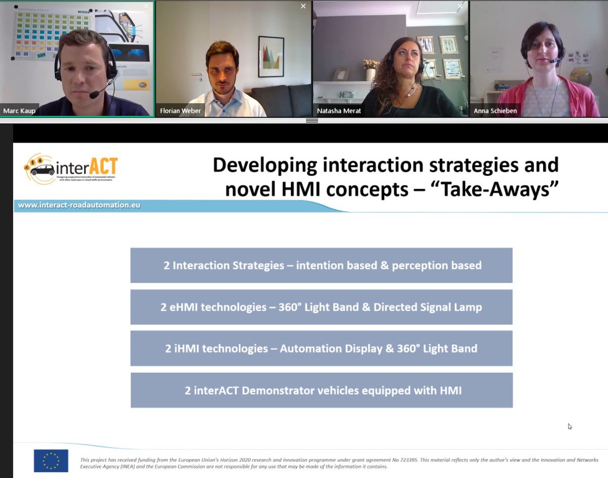 interACT_EU's tweet photo. #interACT_Virtual_Final_Event Q&amp;As session is happening #now! Mrs Natasha Merat (ITS Leeds, UK), co-moderator of the event, asks speakers. Hurry up, use the #chatbox and send us your questions! https://t.co/1IRUagMHLh
