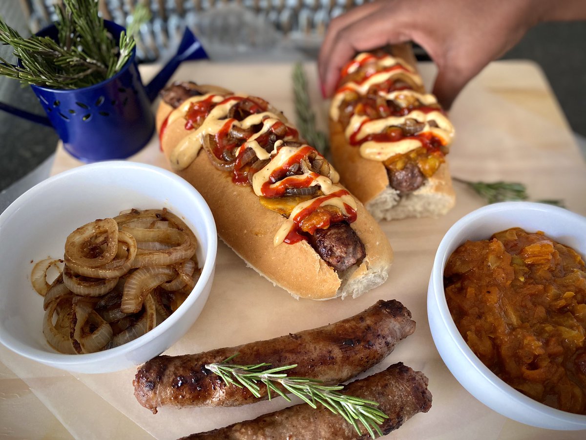 Boerewors Rolls With Caramelised Onions And Roasted