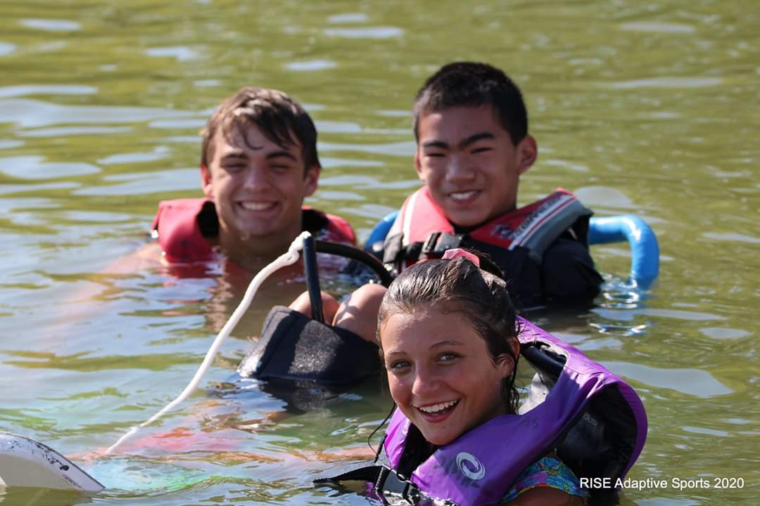 RISEAdaptive's tweet photo. Days like these are special for all of Team RISE.  photos by Tiffany Bowen 6-17-2020

#louiskis #risesummer2020 #adatptiveski #youcandothis #firstski #jetski #summerfun #disthatabilty #enjoylife #friends https://t.co/7S8PJKLG04