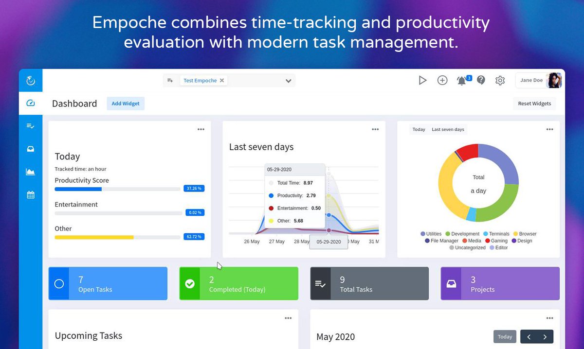 RemoteTools's tweet photo. Empoche (@EmpocheApp) combines time tracking &amp; evaluation with task management

Link - https://t.co/c6xTGoelsJ

Get info on which tasks take more time &amp; find ways to improve your work schedule.

Premium - $35/ yr or $4/ mo
Use code 'https://t.co/SGc06t7vD7' to get 30% off https://t.co/oMBCkM2EFT