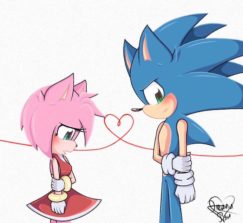 EMI. 🌸 on X: Them #sonamy #SonicTheHedgehog