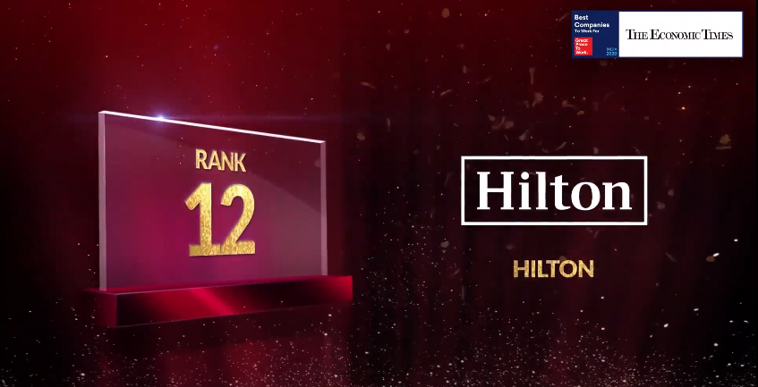 GPTW_India's tweet photo. #100BestCompanies #Top25 #Rank12 Visit https://t.co/P5mXvkTHuK for live streaming. Congratulations @HiltonHotels on creating a High-Trust, High-Performance Culture™.
#BestWorkplaces #GPTW4ALL
@EconomicTimes https://t.co/G2OAmKStlE