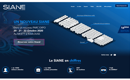 Le nouveau site Internet du <a href="/SIANEtlse/">Salon SIANE</a> est en ligne : salonsiane.com Retrouvez toutes les infos sur l'édition 2020 ! Pour rappel, elle se tiendra les 20-21-22 Oct. 2020 au MEETT le nouveau parc expo de #Toulouse #Industrie #innovation #Industrie40
