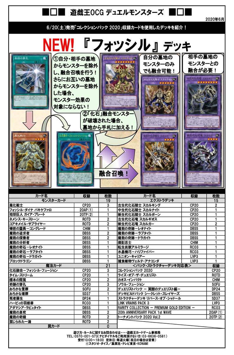 公式 遊戯王ocg デッキレシピ紹介 Collection Pack 収録カードを使用した フォッシル デッキレシピをご紹介 デッキを組んでみよう 商品hpはこちら T Co Zcvzmimpbi お互いの墓地を発掘し 化石 融合 ジム