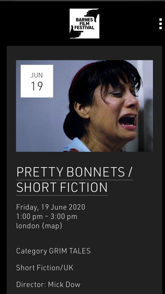 FacinelliSharon's tweet image. Pretty Bonnets.
Free to watch online Friday 1pm-3pm GMT 
barnesfilmfestival.com/screenings/202…
Click Get Festival Pass and Register
