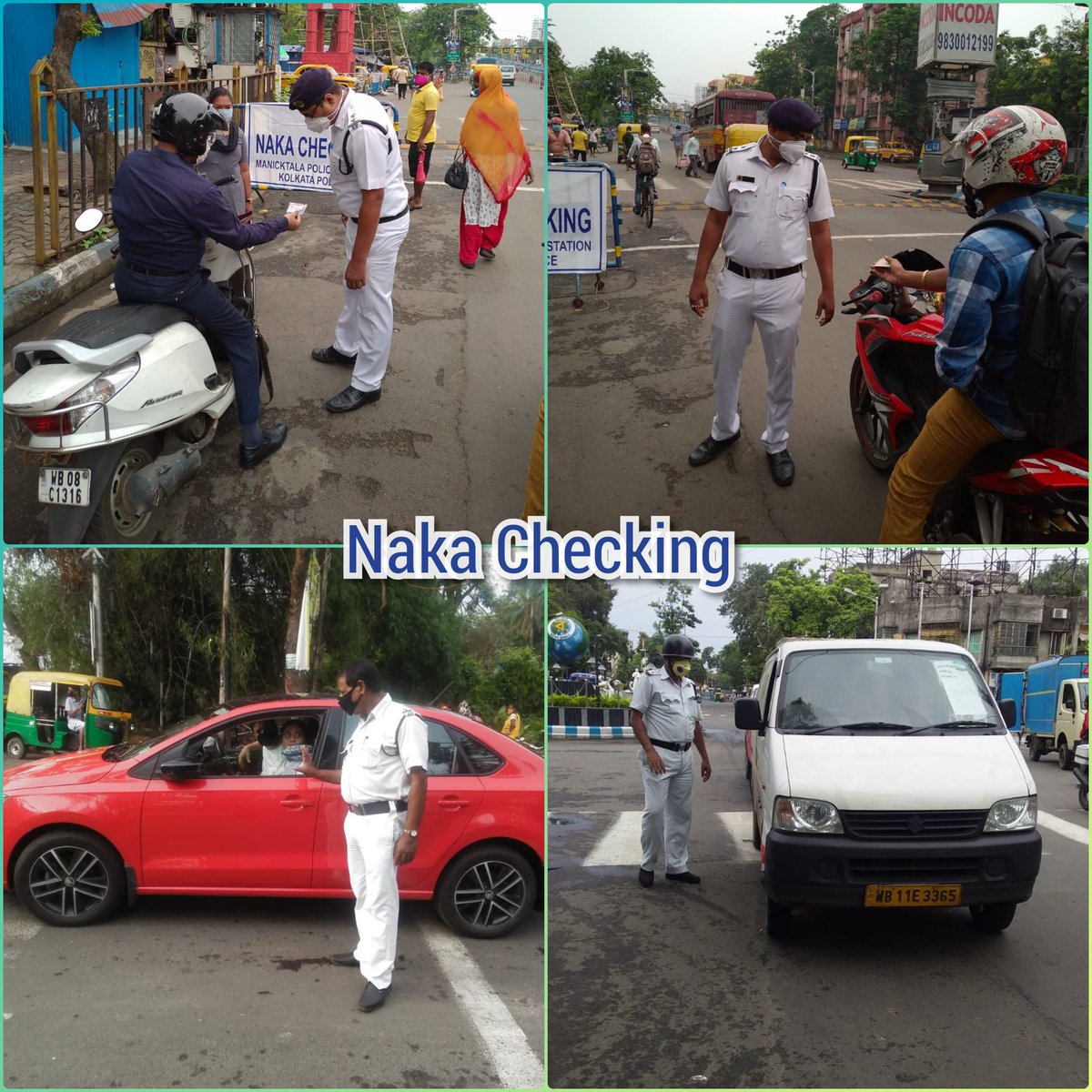 KPEastsubnDiv's tweet photo. #Naka_Checking
#Social_Distancing
#Awareness_Miking
Strict vigilance continued at different Road & market places to ensure safety of our people from COVID-19 transmission.
#StayAlertStaySafe
#FightAgainstCorona
#WeCareWeDare
@CPKolkata
@KolkataPolice https://t.co/zUXqACSsYa
