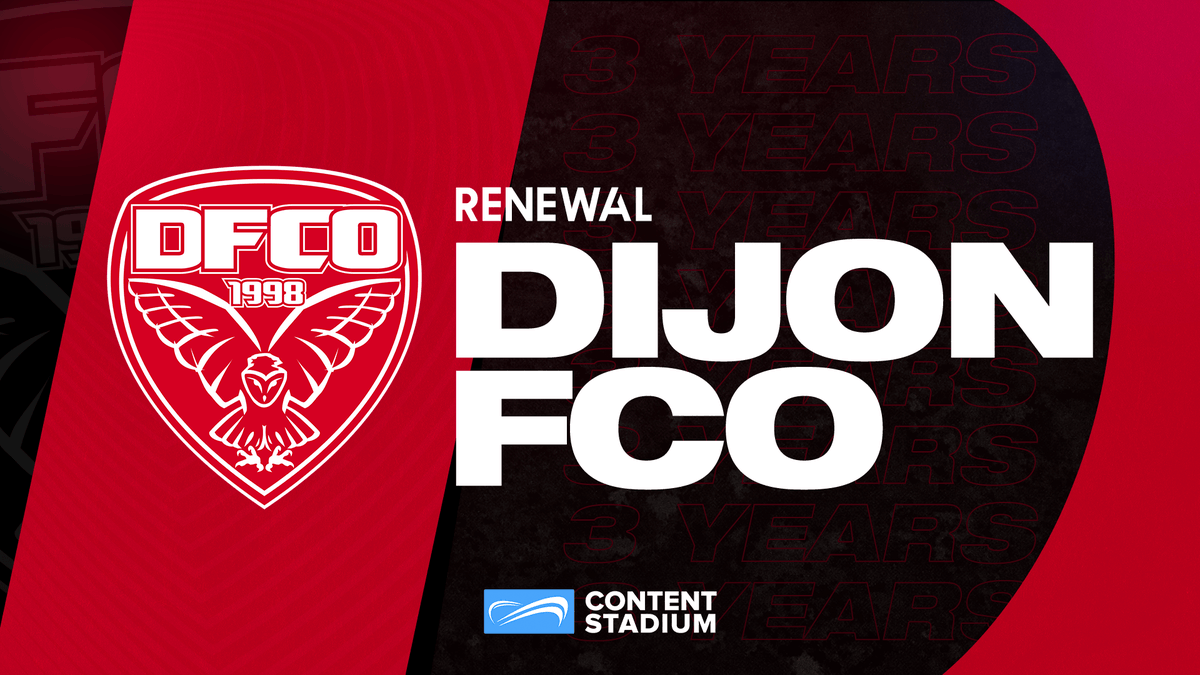 ContentStadium's tweet photo. RENEWAL | Very excited to announce Ligue 1 team @DFCO_Officiel has shown its trust in Content Stadium by signing a new three years agreement!
#CSClients #ContentStadium https://t.co/Btd2SjJRpO